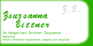 zsuzsanna bittner business card